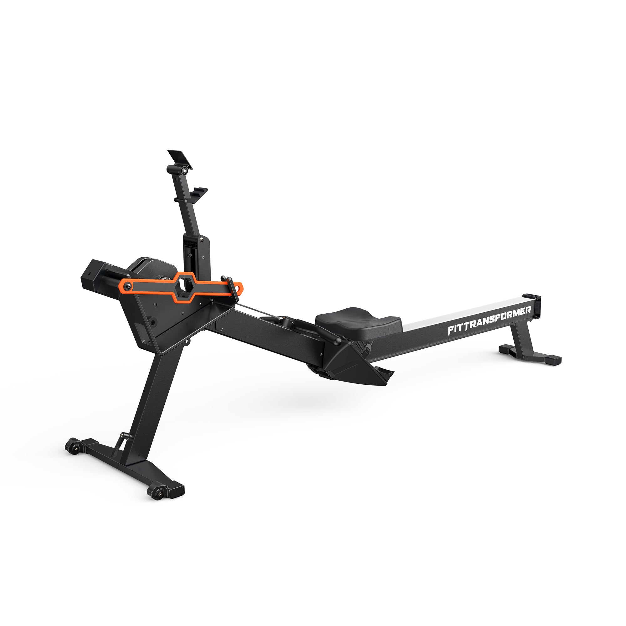 FITTRANSFORMER rowing machine for home gym cardio workouts.